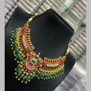 Sona Covering Elegant Jadau Pota Stone Beads And Pearl Necklace Set