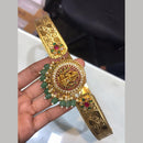Sona Covering Traditional Jadau Pota Stone And Pearl Temple Design Kamarbandh for Women