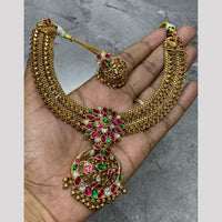 Sona Covering Luxury  Pota Stone And Pearl Necklace Set