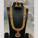 Sona Covering Luxury  Pota Stone Pearl And Beads Long Necklace Set