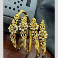 Sona Covering Premium Pota Stone Designer Bangles Set