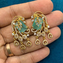 Sona Covering Graceful Crystal Stone And Pearl Dangler Earrings