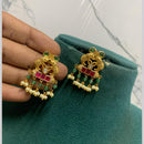 Sona Covering Royal Pota Stone And Pearl Dangler Earrings