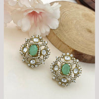 Sona Covering Gorgeous Pota Stone Party Wear Studs Earrings