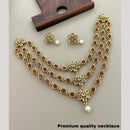 Sona Covering Delicate Pota Stone And Pearl Necklace Set