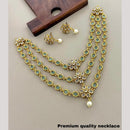 Sona Covering Delicate Pota Stone And Pearl Necklace Set