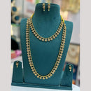 Sona Covering Fancy Austrian Stone Double Necklace Set