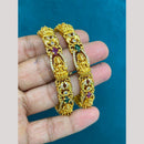 Sona Covering Premium South Indian Temple Pota Stone Bangles Set
