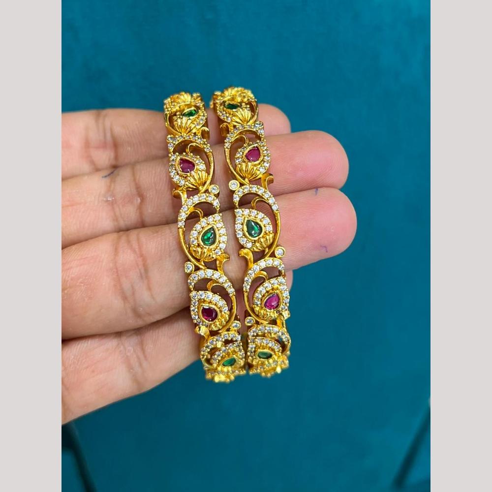 Sona Covering Premium Pota Stone Bangles Set
