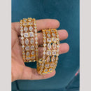 Sona Covering Premium Polki Kundan Stone Bangles Set