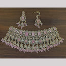 Sona Covering Designer American Daimond Choker Necklace Set