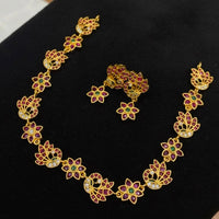 Sona Covering Delicate Pota Stone Necklace Set
