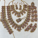 Sona Covering Grand Pota Stone And Pearl Necklace Combo Set