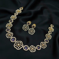 Sona Covering Glamorous Austrian Stone Necklace Set