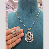 Sona Covering Delicate Austrian Stone Chain Pendant Set For Women