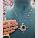 Sona Covering Delicate Austrian Stone Chain Pendant Set For Women