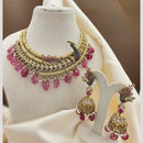 Sona Covering American Diamond Choker Peacock Necklace Set