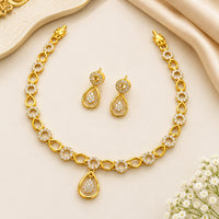 Sona Covering Elegant Austrian Stone Necklace Set