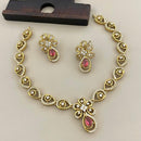 Sona Covering Elegant Crystal Stone And Austrian Stone Necklace Set