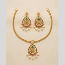 Sona Covering Elegant Pota Stone And Beads Necklace Set