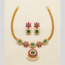 Sona Covering Elegant Pota Stone And Pearl Necklace Set