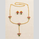 Sona Covering Elegant Pota Stone Necklace Set