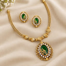 Sona Covering Elegant Pota Stone And Austrian Stone Necklace Set