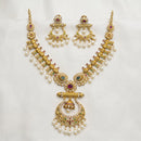 Sona Covering Elegant Pota Stone And Beads Necklace Set