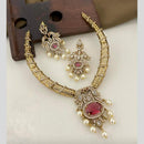 Sona Covering Classic American Diamond Designer Jewellery Necklace Set