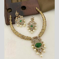 Sona Covering Classic American Diamond Designer Jewellery Necklace Set