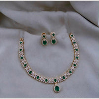 Sona Covering Classic American Diamond Designer Jewellery Necklace Set