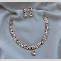 Sona Covering Classic American Diamond Designer Jewellery Necklace Set