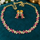 Sona Covering Classic American Diamond Designer Jewellery Necklace Set