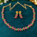 Sona Covering Classic American Diamond Designer Jewellery Necklace Set