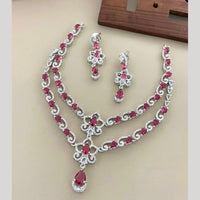 Sona Covering Classic American Diamond Designer Jewellery Necklace Set