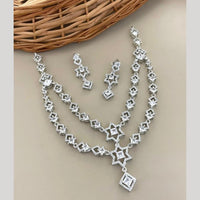 Sona Covering Classic American Diamond Designer Jewellery Necklace Set