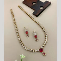 Sona Covering Classic American Diamond Designer Jewellery Necklace Set