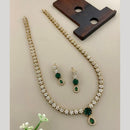 Sona Covering Classic American Diamond Designer Jewellery Necklace Set