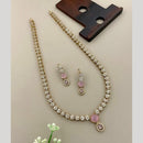 Sona Covering Classic American Diamond Designer Jewellery Necklace Set
