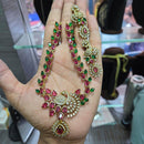 Sona Covering Classic American Diamond Designer Jewellery Necklace Set