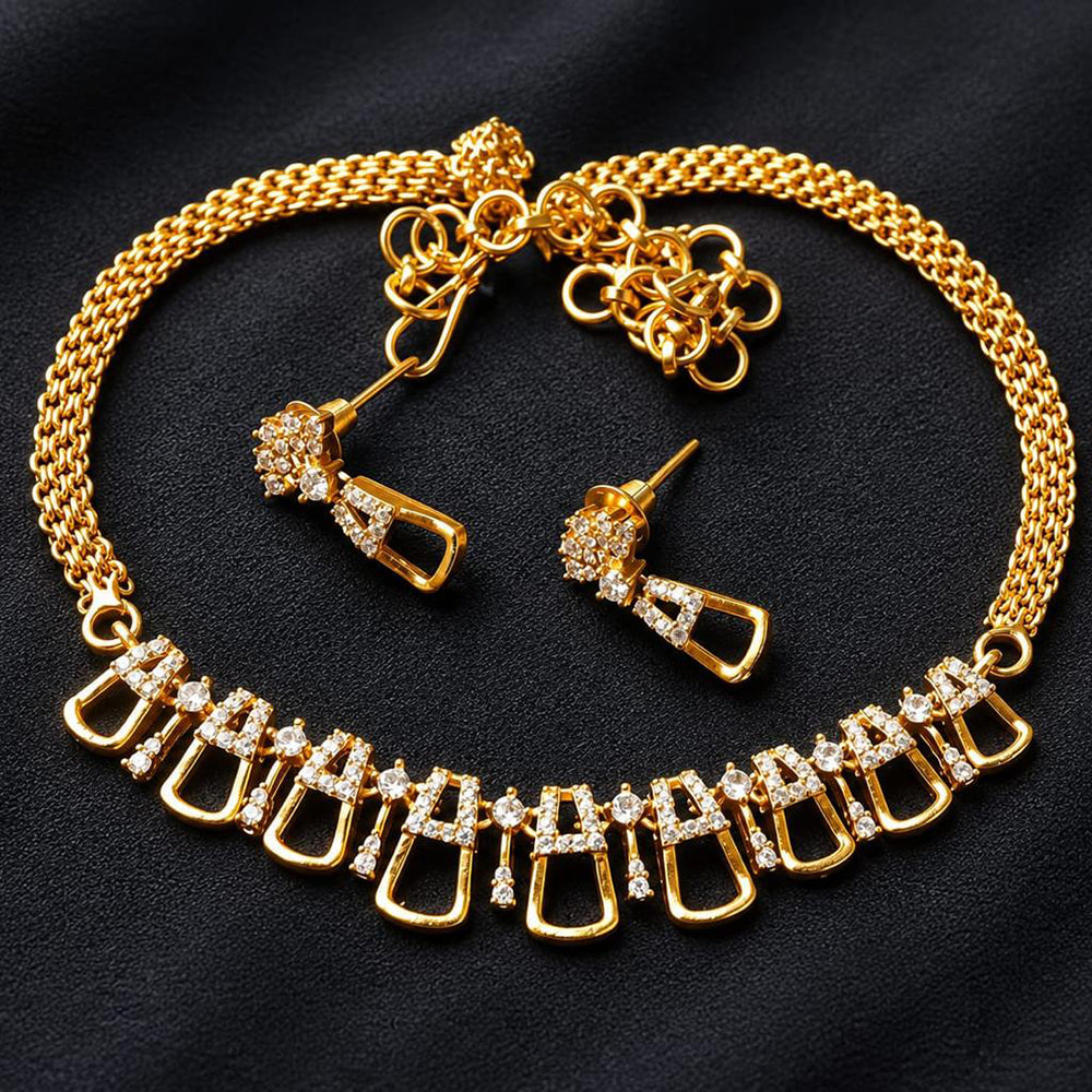 Sona Covering Elegant Austrian Stone Necklace Set