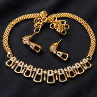 Sona Covering Elegant Austrian Stone Necklace Set