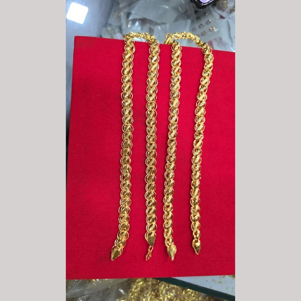 Pooja Sales Elegant Gold Plated Men's Chain