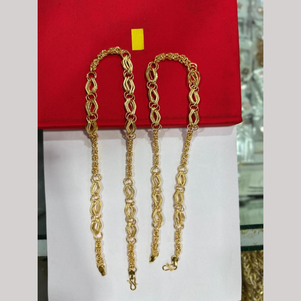 Pooja Sales Elegant Gold Plated Men's Chain