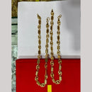Pooja Sales Elegant Gold Plated Men's Chain