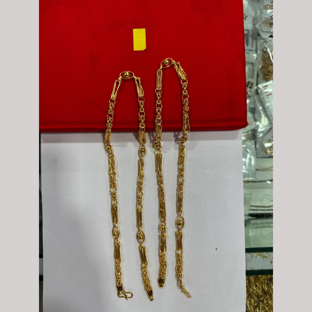 Pooja Sales Elegant Gold Plated Men's Chain