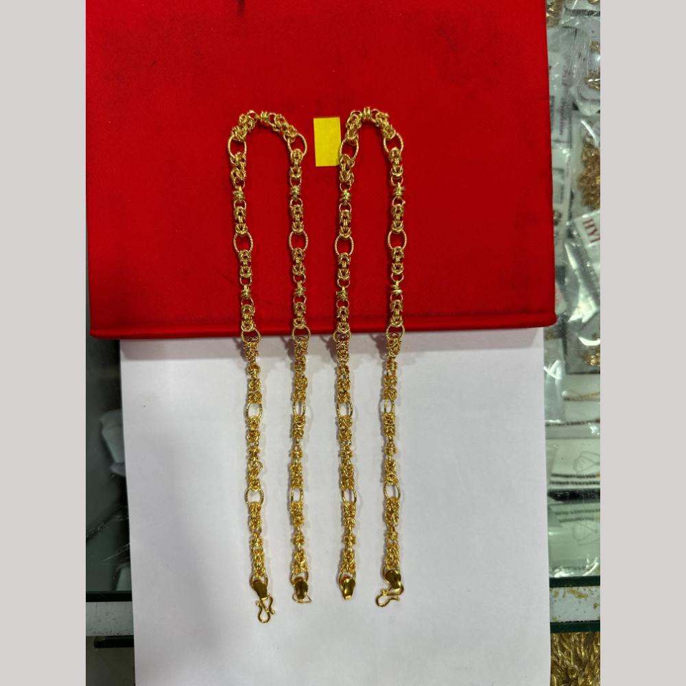 Pooja Sales Elegant Gold Plated Men's Chain