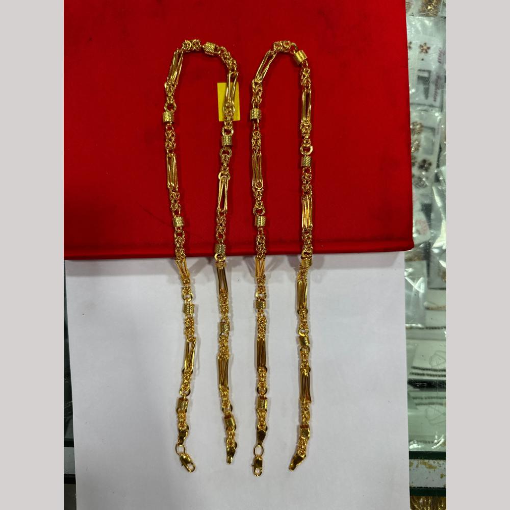 Pooja Sales Elegant Gold Plated Men's Chain