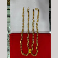 Pooja Sales Elegant Gold Plated Men's Chain