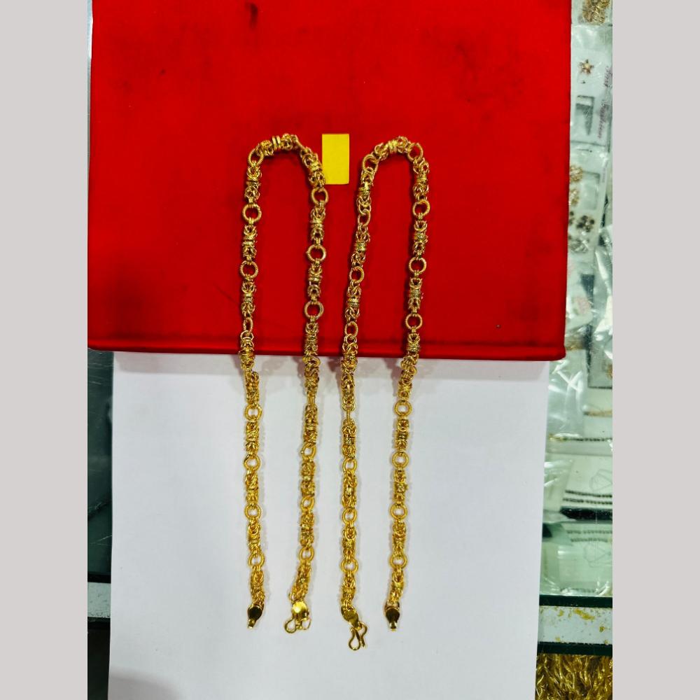 Pooja Sales Elegant Gold Plated Men's Chain